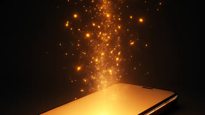 GOOD111 COM - Modern phone with glowing screen GOOD111 COM Modern phone with glowing screen